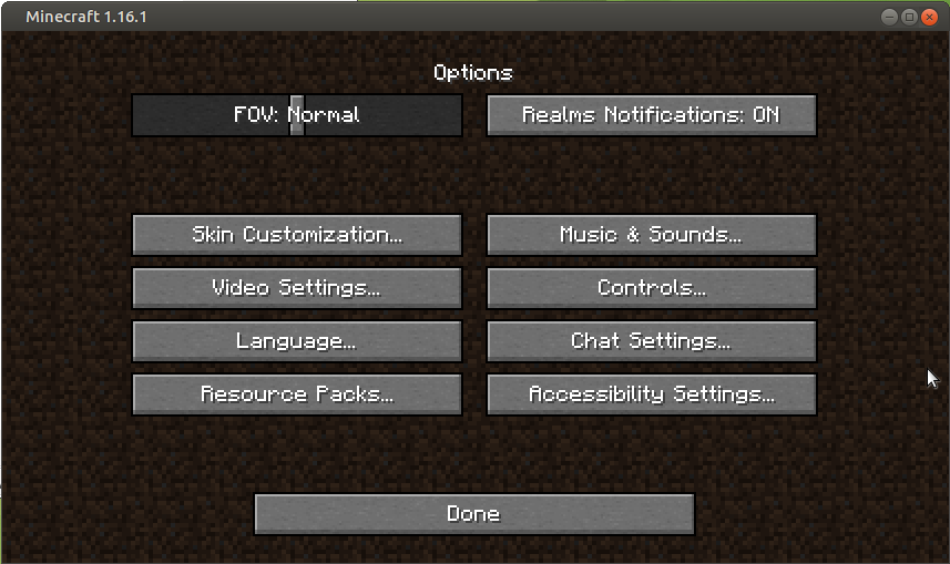 Minecraft 1.18.2 Java Edition Client on RPi 4 Model B 